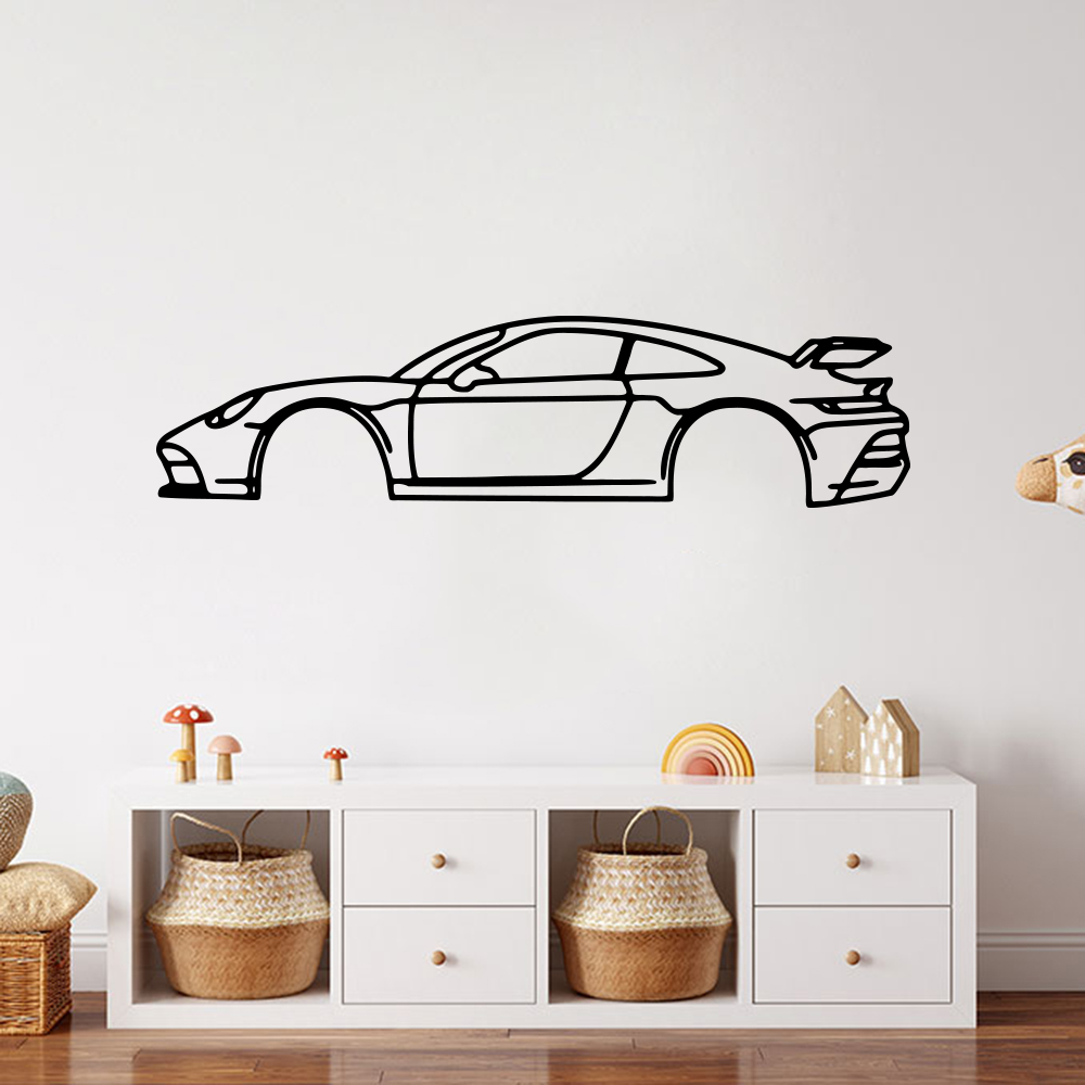 Outdoor Sport Floor Tiles - Sport Car Automotive Silhouette adesivo de
