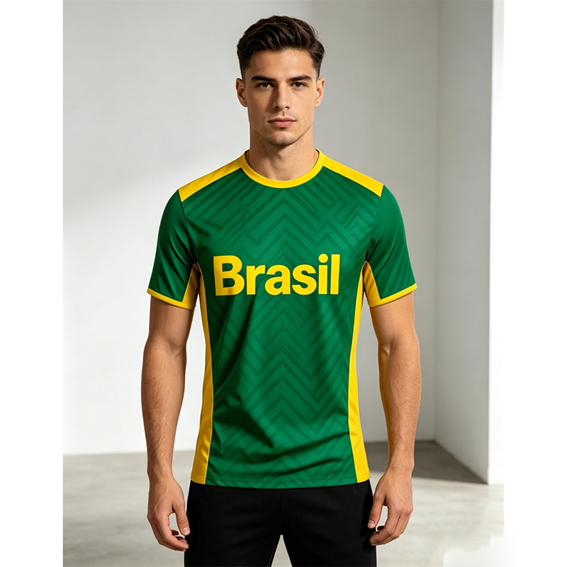 Outdoor Sport Name - Camiseta de futebol do Brasil para
