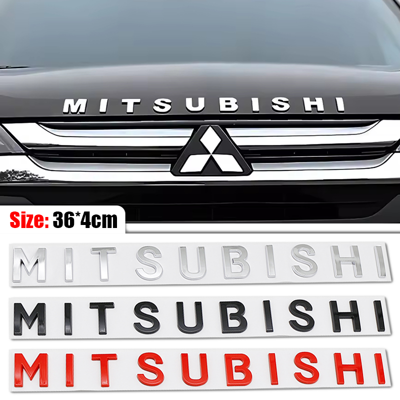 Outdoor Sport Logo - Emblema 3D Mitsubishi para Capô Dianteiro