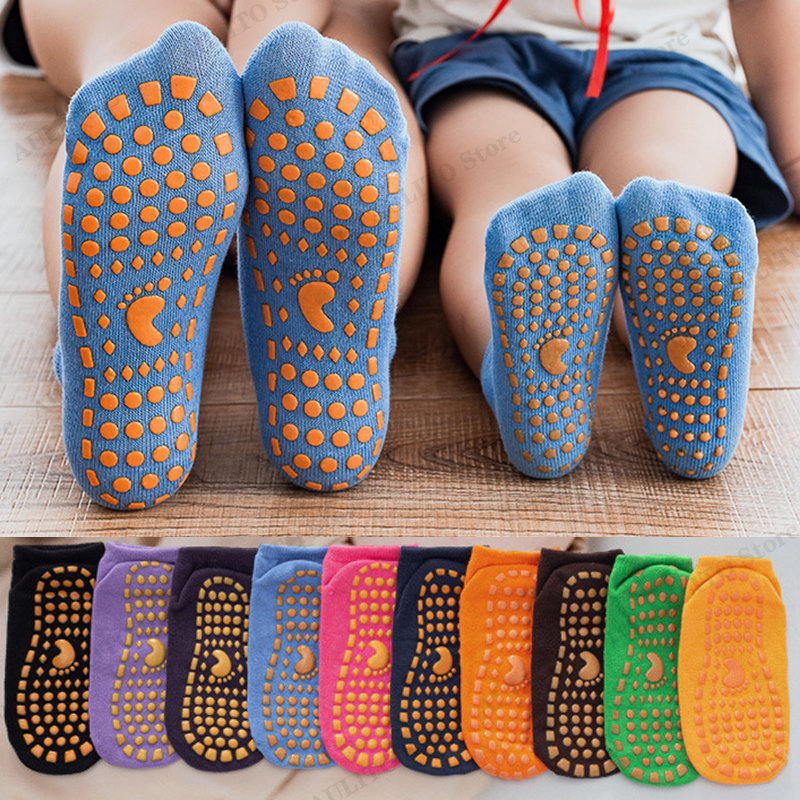 Trampoline Park Sock - Crianças adultos antiderrapantes meias de chão