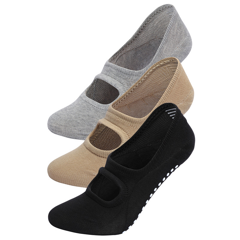 Trampoline Park Sock - Meias aeróbica sem costas para pilates,