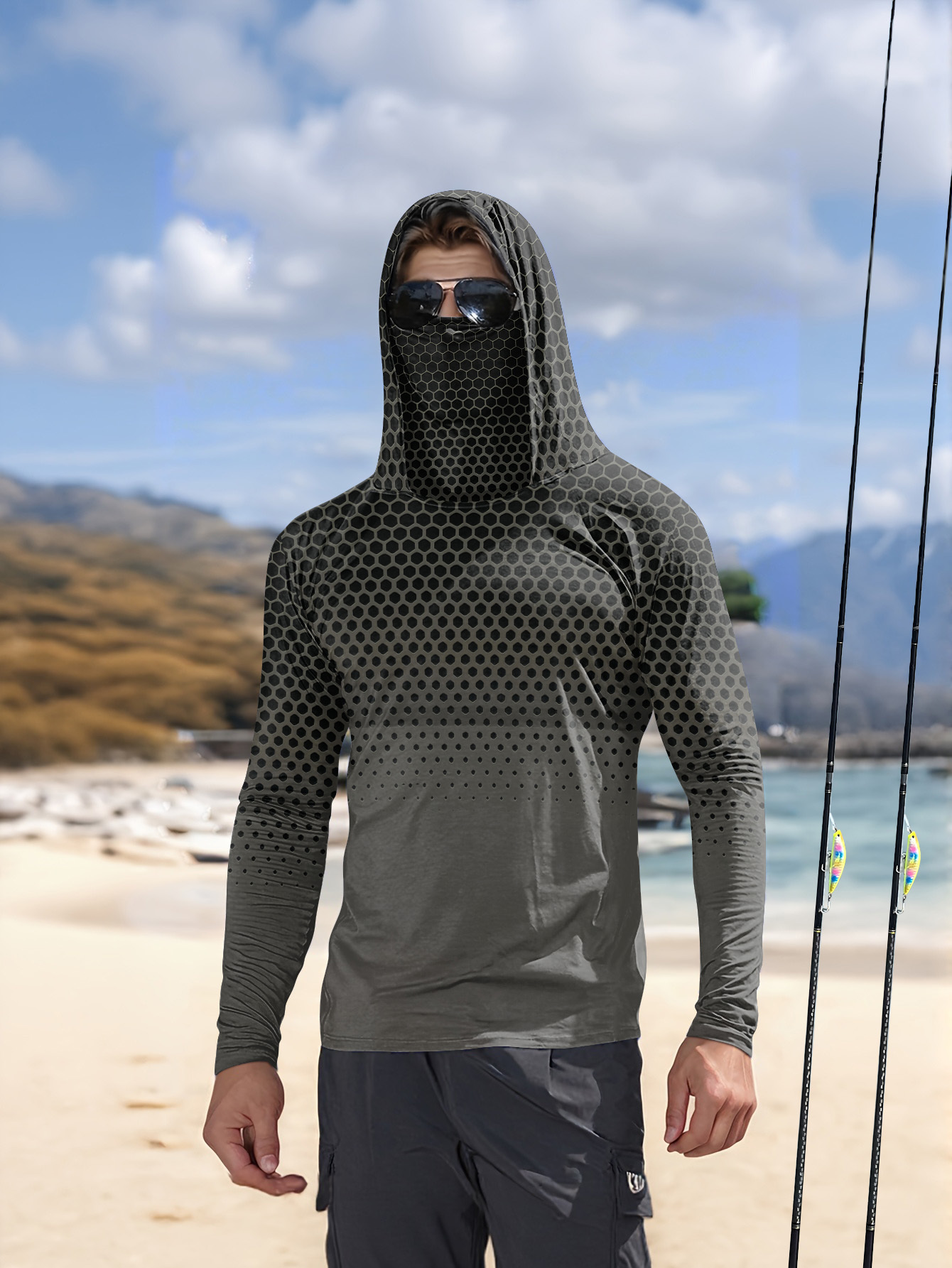 Outdoor Sports Outfit - Conjunto de Pesca Masculino Mais Vendido