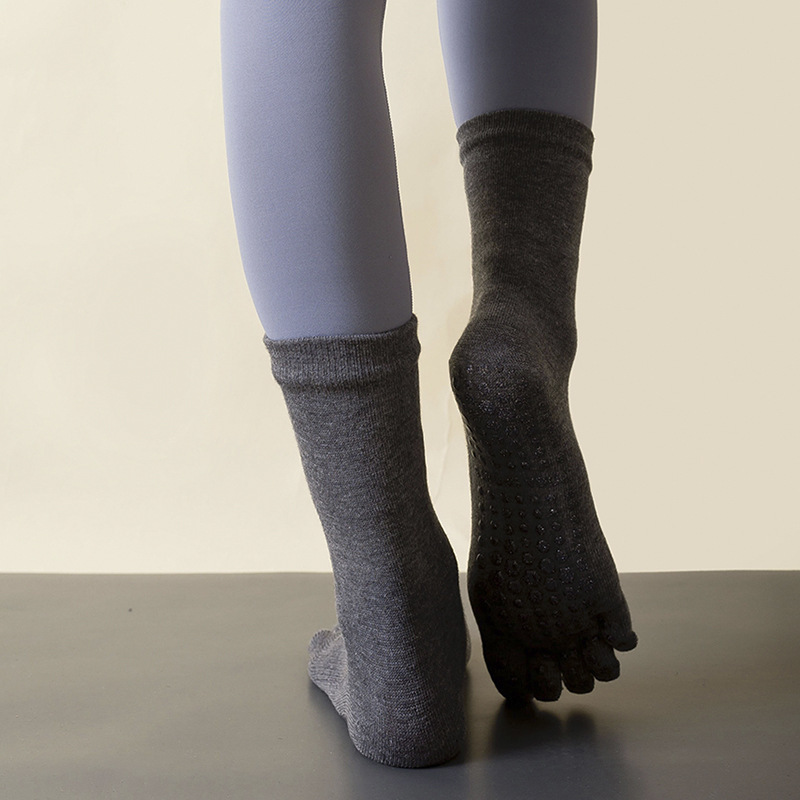 Meias de yoga de tubo médio fe - Trampoline Park Sock avaliação e preço