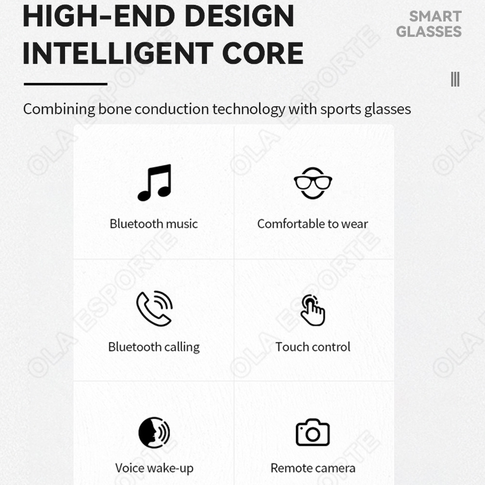 NOVOS Óculos Inteligentes V5.3 - Outdoor Sport Glasses avaliação e preço