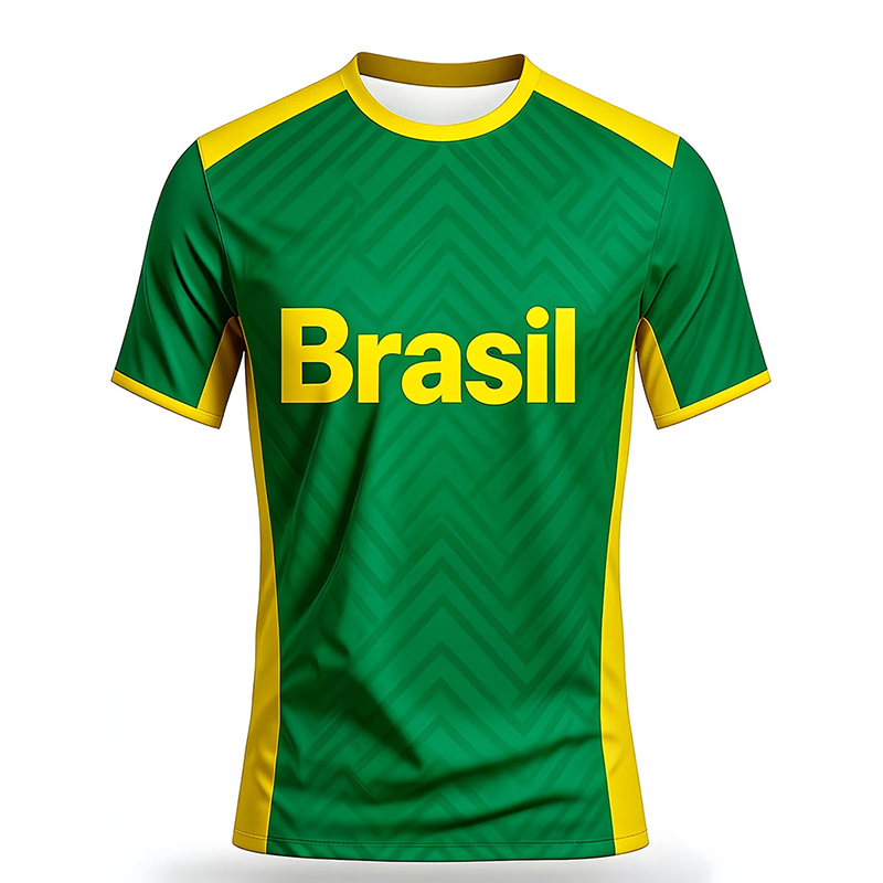 Camiseta de futebol do Brasil  - Outdoor Sport Name avaliação e preço