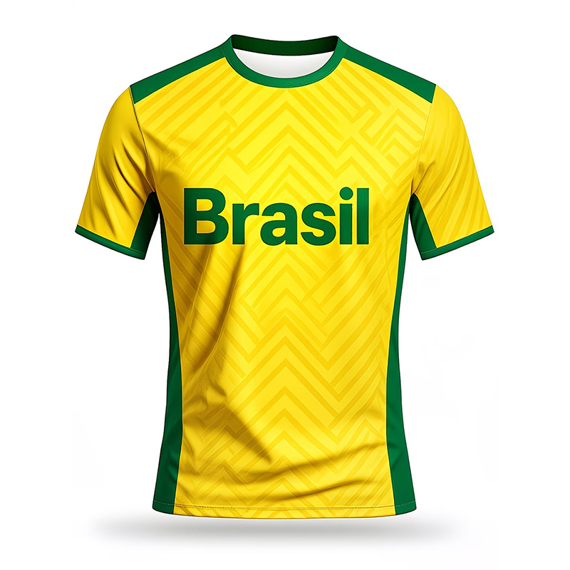 Camiseta de futebol do Brasil  - Outdoor Sport Name avaliação e preço