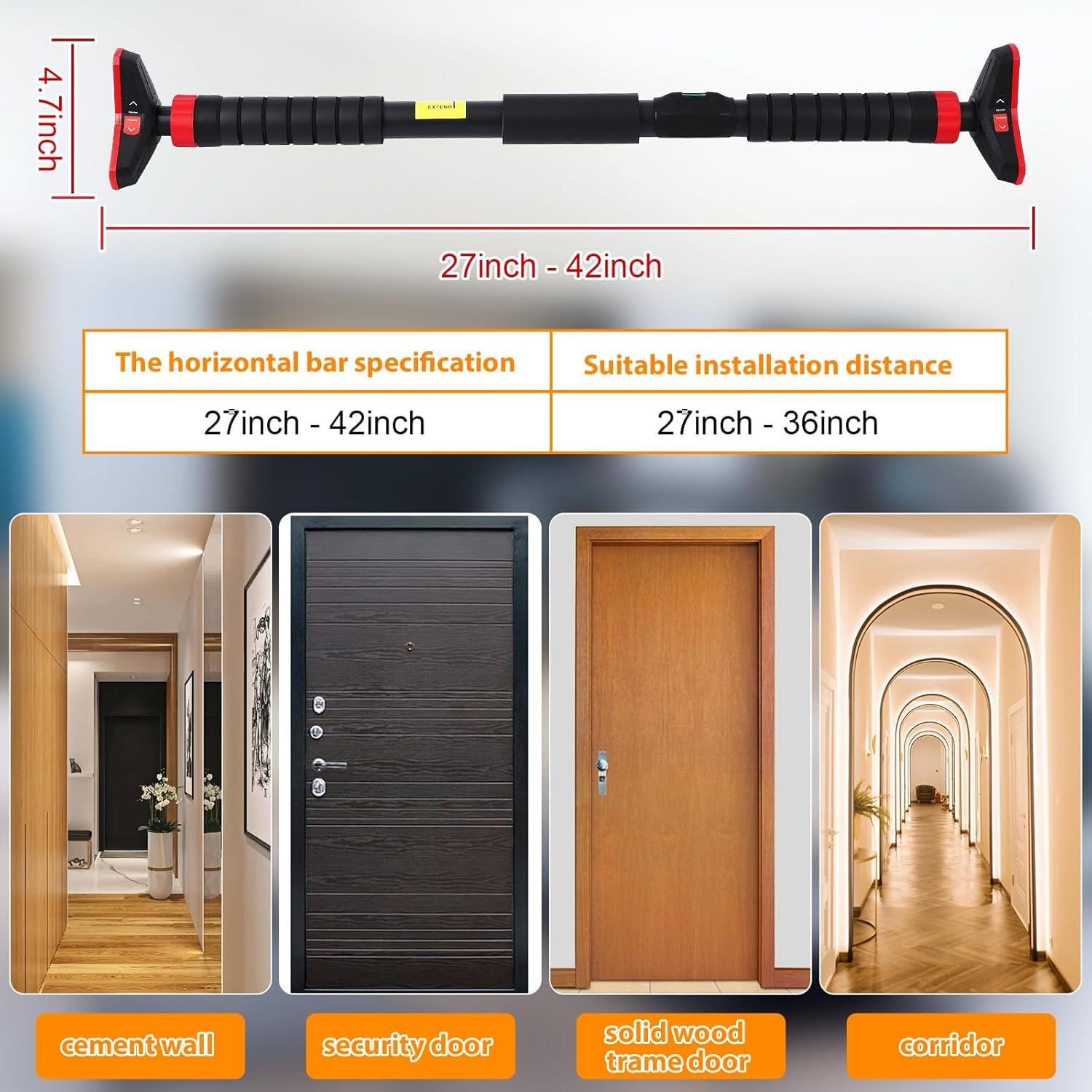 Barra de Exercícios para Porta - Chin Bar Doorway avaliação e preço