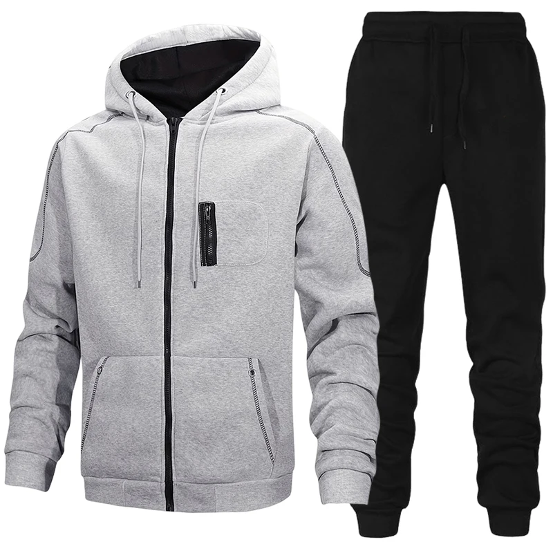 Conjunto Masculino de Moletom  - Outdoor Sports Outfit avaliação e preço